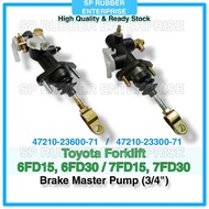 Brake Master Pump Toyota Forklift 6FD15 6FD30 / 7FD15 7FD30 [ 47210-23600-71 / 47210-23300-71 ]