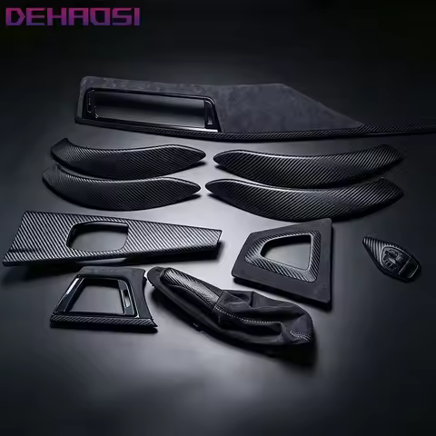 BMW F30 F31 F32 F33 F34 F35 F36 Dry Carbon Fiber Replacement Car Interior Trims Dashboard Door Cover