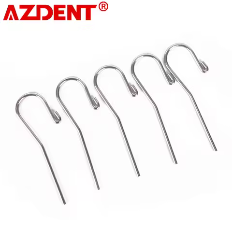 5Pcs/Pack Stainless Steel 2mm Dental Lip Hook Root Canal Measuring Accessories Lip Mouth Hook Apex L