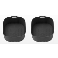 2Pcs Square Air Fryer Silicone Baking Tray Silicone Lining for Philips Hd9252 Hd9200 Hd9255 Mini Cak