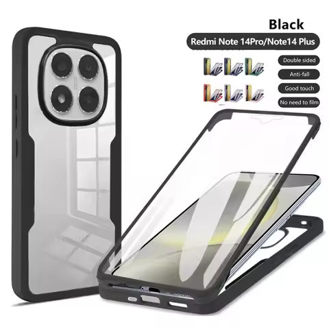 360 Full Body Protector Case for Xiaomi Redmi Note 15 14 13 12 Pro Plus Turbo 4 3 K70E POCO X7 X6 F7