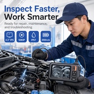 🔥HD Inspection Borescope with Built-in Screen IP67 Waterproof Industrial Endoscope Car Engine Pipe C