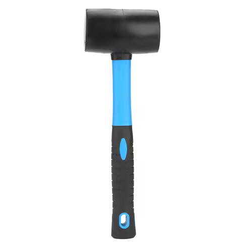 Double Side Hammer Double Side Soft and Hardness Blue Black Rubber Hammer Installing Tool