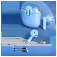 半入耳式無線藍牙耳機【藍色【旗艦版】千元18D音效+進口藍牙5.3+AI智能觸控】