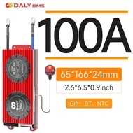 BMS Daly 100A/100A สายยาวพิเศษ 20ซม. LiFePo4 NMC Li-on 100A / 4s 7s 8s 12s 14s 16s 20s 24s 12v 24v 3