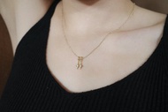 雙子星項鍊 - 鍍金款