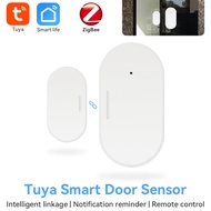 Tuya Door Window Sensor Zigbee Mini Wireless Connection Detector Smart Home Security Work with Alexa Google Home Smart Life