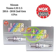 NGK Laser Iridium Spark Plug for Nissan Teana 2.5 L33  2014-2018 (2nd Gen)