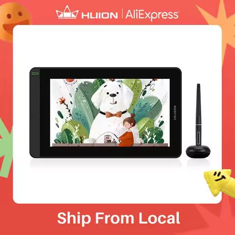 HUION Kamvas 12 11.6 Inches Drawing Monitor Digital Graphics Tablet With ±60 Tilt 120% SRGB Support 