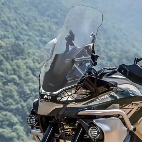For CFMOTO 800MT GV windshield And Widened Plate Chest Protector And Rain Shield Heightened and Thic