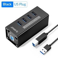 [ส่งจากไทย-ออกใบกำกับได้] ORICO USB HUB Support BC1.2 Charging Aluminum 4 Port USB3.0 Splitter with 