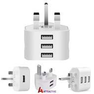 Uk Wall Plug Charger Fast Charger 3-pin Power Plug Adapter Charger With 1-3 Usb Ports For Mobile Phone Tablets 5v Travel Charger ATTRACTIVE