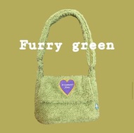 泰國🇹🇭fourthsep.bkk 牛油果綠毛毛袋 furry green