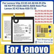 High Quality Battery For Lenovo Vibe X3 K5 A5 A8 K6 Z5 Z5s K8 K9 P70 A536 A6010 A859 Note Plus Lemon