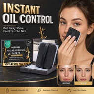 Oil Blotting Paper For Face Oil Control Refreshing Pore Minimizing Portable Mirror Case M1U0