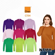 Oren Sport CT54 Comfy 100% Cotton Unisex Adult Long Sleeve Round Neck T-Shirt