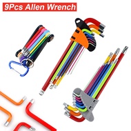 Allen Key Set Hex Wrench Screwdriver Set Color Coded Ball-End Hex Star Keys Tool L Type Hand Tools K