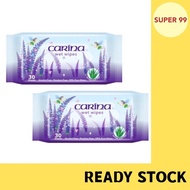 CARINA Wet Wipes (30's x 2 Packs) / Wet Tissue / Wet Wipes / 99% Pure Water / Alcohol Free / Aloe Ve