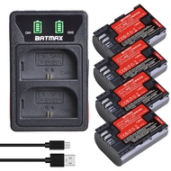 4X 2040mAh LP-E6 LP-E6N LP E6 Baery  Cell   LED Built-in B Charger for Canon 5D Mark II III 7D 60D EOS 6D 70D 80D