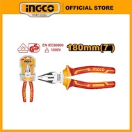 INGCO HICP28188 180mm Cr-V steel premium 7-inch insulated dental pliers