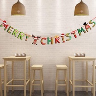 Gratis Ongkir - Banner Desain Natal / Tirai Natal / Banner Flag Natal / Tirai Warna Warni Dekorasi