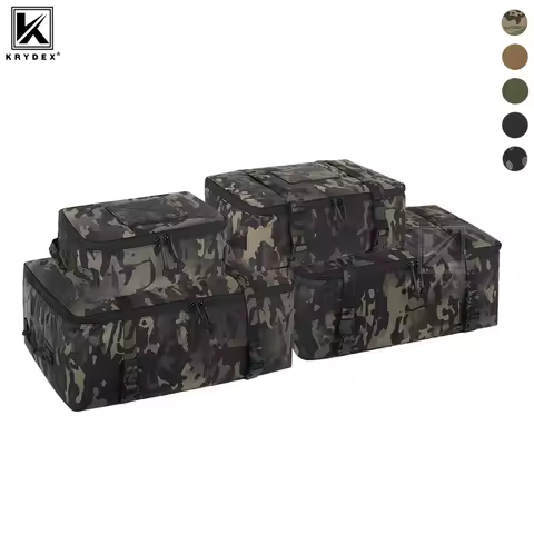 KRYDEX Tactical Travel Packing Organizer Pouch 70D Nylon Packing Cubes Waterproof Luggage Bags YKK Z
