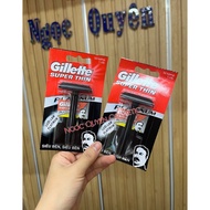 Gillette Black Handle Razor (With Razor Blade)