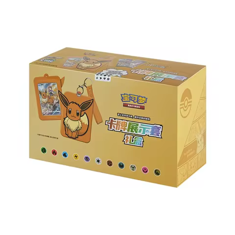 Eevee Card holder display cover Card Display Set Ptcg Simplified Chinese Genuine Eevee Display Set G