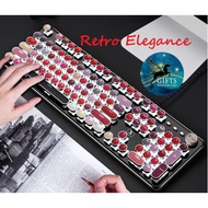 [Local Stock] Mechanical Keyboard High Quality Pink Blue Lipstick Colour Gift