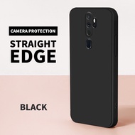 For OPPO A5 2020 OPPO A9 2020 Phone Case Carema Protection Straight Square Edge Silicone Shockproof Phone Casing Soft Square Cover For OPPO A5 2020 Case