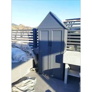 Outdoor aluminum alloy storage cabinet, sun proof and waterproof, yard garden storage tool cabinet