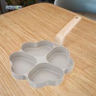 [Ready Stock] 4 Cup Egg Frying Pan Divided Grill Pan Omelette Pan Burger Eggs Pancake Maker