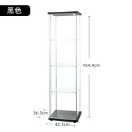 MHWine Cabinet Toy Garage Kit Cabinet Ikea Same Transparent Glass Cabinet Floor Display Cabinet Household Light Luxury M