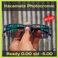 PROMO Kacamata Minus Photocromic Pria Optik Ori Asli Kotak Kekinian