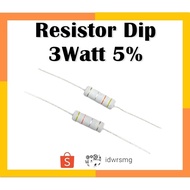 R resistor Dip 3watt 6R8 6.8R ohm 3w 5% tolerance