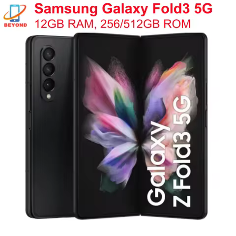 Samsung Galaxy Z Fold 3 Fold3 5G F926N F926U1 F926B 7.6" Foldable 12GB 256/512GB NFC Snapdragon 99% 