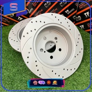 🔥 ORIGINAL TF SLOTTED & DRILLED DISC ROTOR (REAR) TOYOTA WISH ZNE10G ZGE20