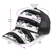 New Billionaire Boys Club logo (6) Curved Brim Mesh Baseball Cap Simple Casual Street Dance Hat All-