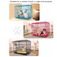 COD Pet Cat Cage Dog Rabbit Cage Foldable Wire Pet Cage Dog Cage Rabbit Small Medium Large Indoor Pet Cage with Removable Tray Cat Litter Rabbit Pet Dog Cage Dog House Small and Medium Sized Folding Iron Cage Pet Training Cage Indoor Teddy Dog Cage Small