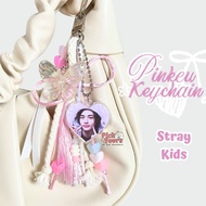 PINKEU KEYCHAIN COLLECTION STRAYKIDS BANG CHAN LEE KNOW CHANGBIN HYUNJIN HAN FELIX SEUNGMIN I.N