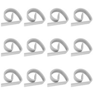 雜乜鋪 - 12 件装 - 塑膠桌布夾，夾鉗桌布蓋夾，適用於家庭聚會野餐桌布防滑固定夾，白色