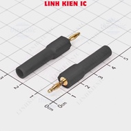 [2 Pieces]- Banana Male to Male Adapter 4mm Linhkien IC Black