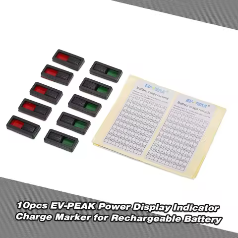 10pcs EV-PEAK GA102 Power Display Indicator Charge Marker Record Sticker for Rechargeable Battery Qu