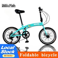 Bird&amp;Fish bicycle 20 inch Foldable  Adult shimano gear city road bike Single speed 折疊自行車折叠自行车