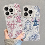Disney Stitch Cute Cartoon Pattern Shell For Redmi K40 K70 12 12S 12R 12C 13R 13 10C X3 A3 A3X C61 A
