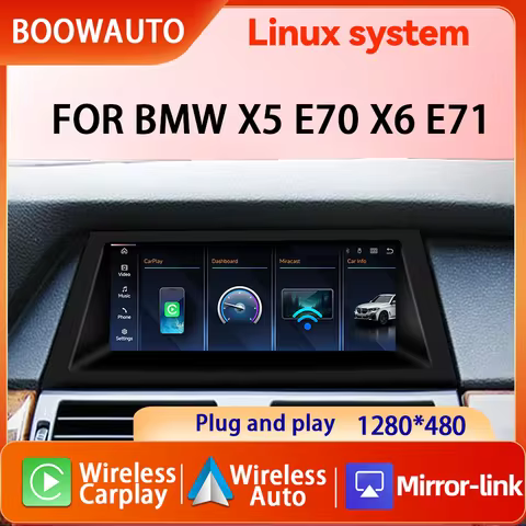 8.8inch Wireless Carplay Touch Screen For BMW X5 E70 X6 E71 2007-2013 CCC CIC Display Radio Android