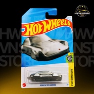 Hotwheels Porsche 911 model car silver gray keychain