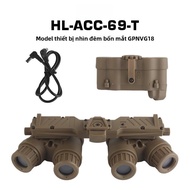 Mô Hình Kính Quan Sát Ban Đêm Bốn Mắt GPNVG18 Thiết Bị Thể Thao Ngoài Trời Trang Phục Và Phụ Kiện Mũ