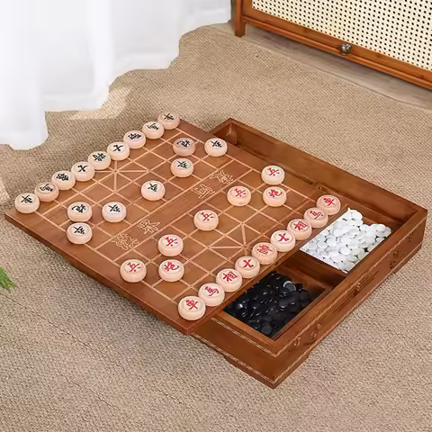 Chinese Board Games Unusual Chess Professional Table Wooden Gift Historical Chess Tournament Souveni