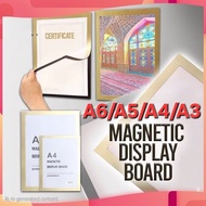 Magnetic Display Board Wall Stick Frame A6/A5/A4/A3